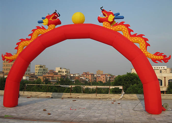 Китай ткань 25kg Оксфорда рекламируя раздувной свод с типом дракона для партии/празднества дистрибьютор