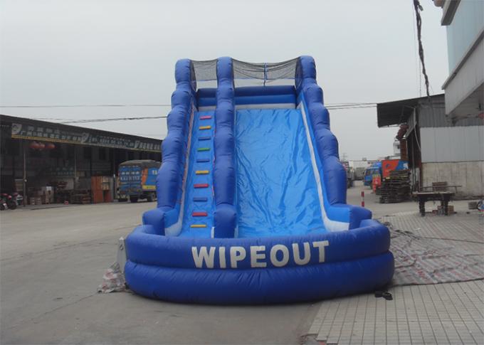Скольжение PVC Wipeout раздувное гигантское с бассеином/раздувным скольжением воды для малышей и взрослых