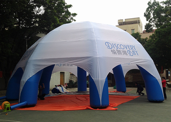 Китай шатер купола доказательства воды диаметра 8m гигантский раздувной, напечатанный шатер логоса раздувной для рекламировать поставщик