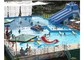 Красная/голубая возбуждая плавая спортивная площадка воды, парк Aqua PVC 0.9mm гигантский раздувной для Wedding поставщик